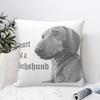 Heart Of A Dachshund Pillowcases Couch Wiener Sausage Doxie Dog Lover Cushion Case Creative Decorative Pillowcase 45*45