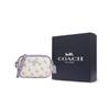 Coach Jamie 20 Floral Print Logo Coated Canvas Camera Bag Women Shoulder Bag Beige Purple CBA70-SVCAH