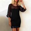 Spring/Summer 2026 Women's Sexy Mesh Sequin Slim Fit Dress