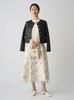 Layered Flower Print Skirt CWFS251054OWHT38