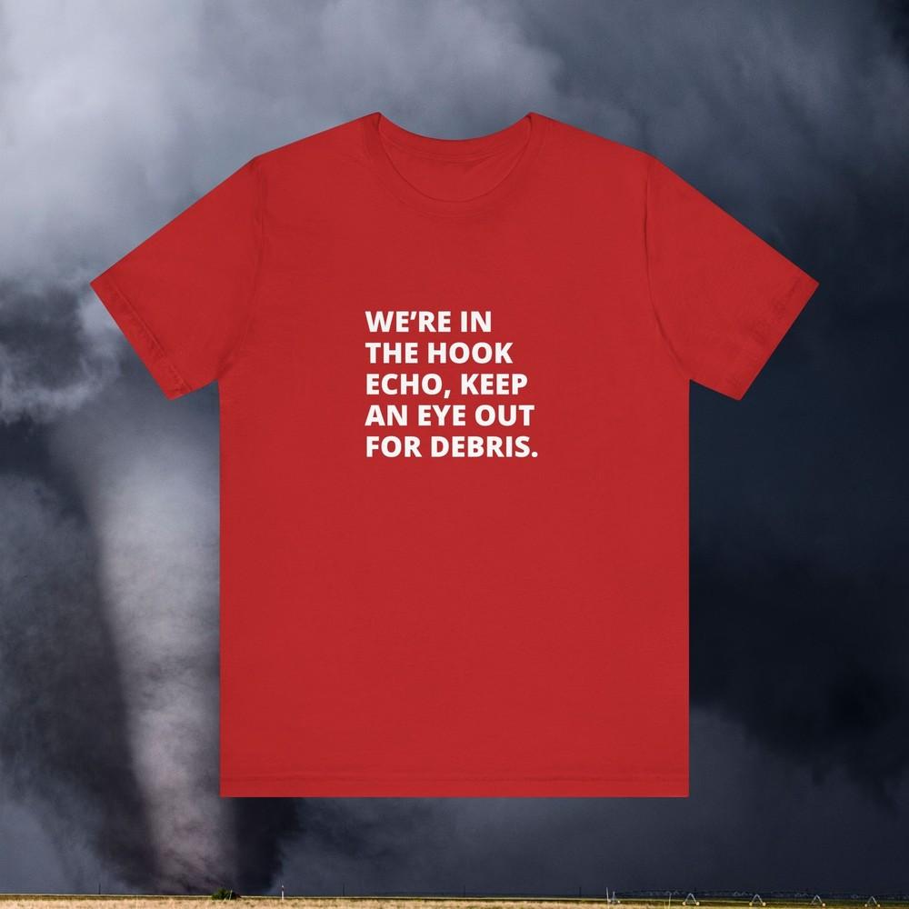 Hook Echo Storm Chaser TShirt For Meteorologist Skywarn Spotters S