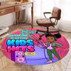 Custom Name Gracie's Corner Printed Round Rug Carpet Chair Rug Area Rug Entryway Doormats,for Office Chair Living Room Bedroom Kitchen Room.