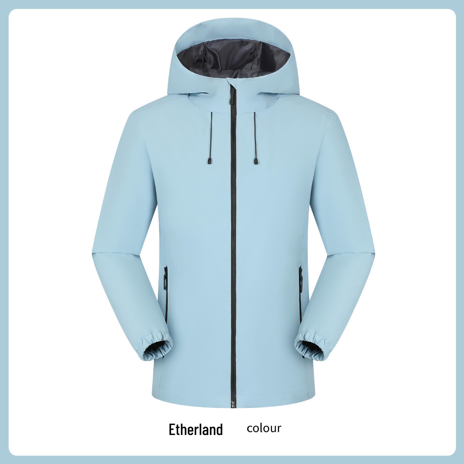 Single-Layer Softshell Jacket: Windproof, Waterproof, Tear-Resistant Outerwear for Spring/Autumn 3XL