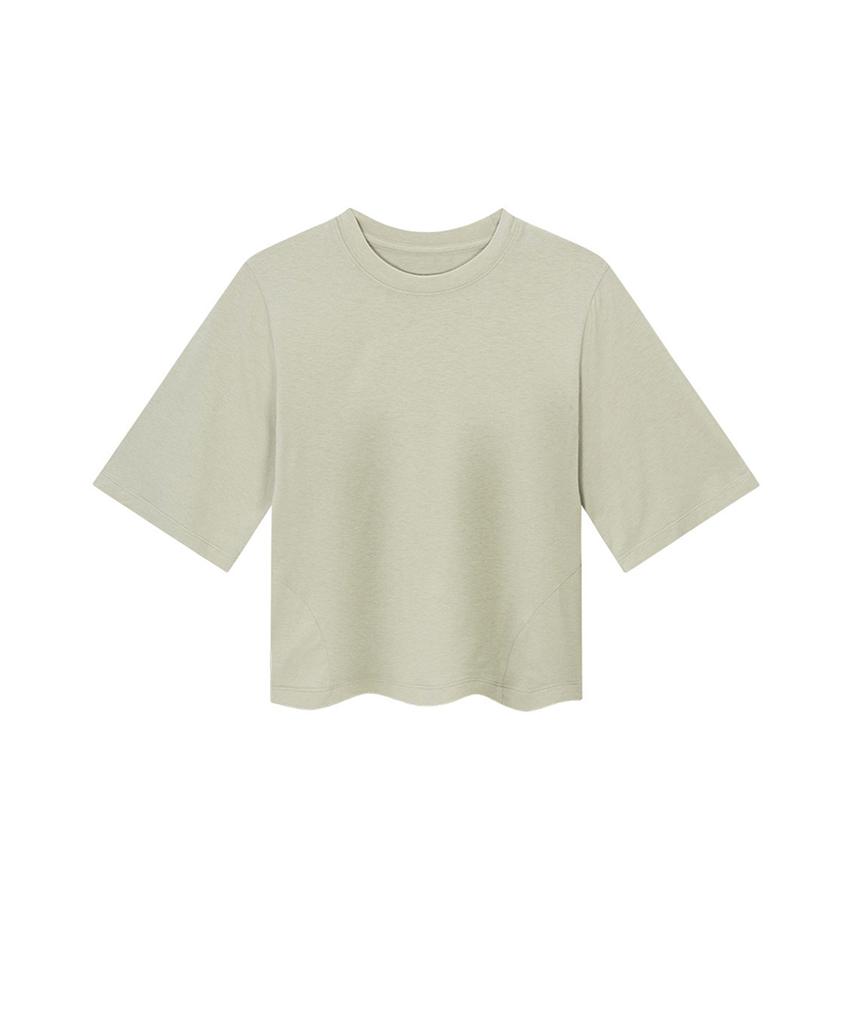 Onyueooun Soft Elbow Sleeve Tee (Green)