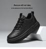 Spring Men's Breathable White Korean-Style Trendy Thick-Soled Casual Skate Shoes