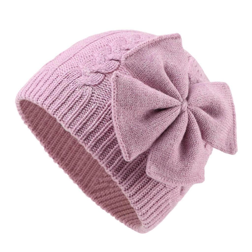 Baby Girl Winter Hat Cute Bow Baby Beanie Warm Knitted Hats for Infant Toddler Girls