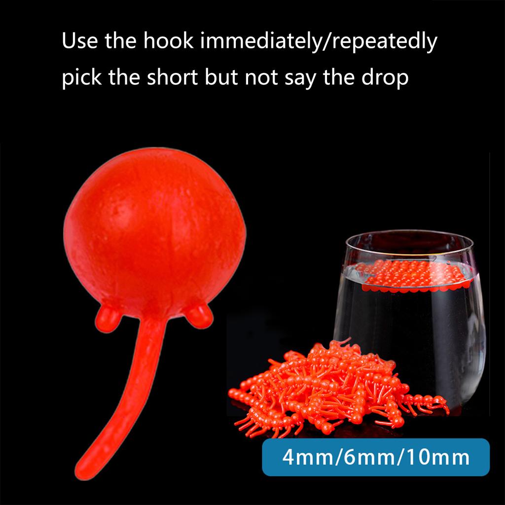 Artificial Floating Lure Bead Replacement Antibottom Floating Action Lures Dynamic Teasing Soft Bead Bait Lures