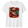 Xmas Santa Sunglasses Christmas Holiday Unisexs Unisexs Graphic Tee Fun
