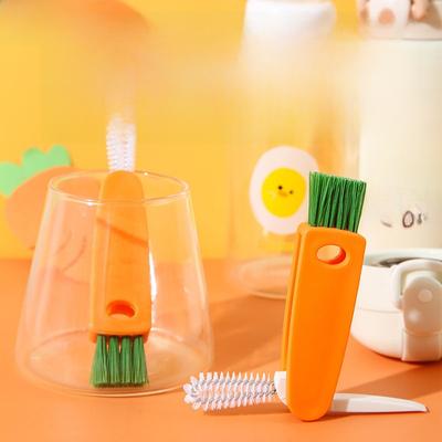 Multifunkční kartáč na lahve, čisticí kartáč na kelímky, kojenecké lahve, brčka a víčka