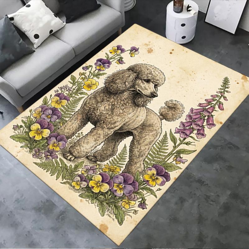 2025 New Poodle Carpet Rug for Living Room Bedroom Home Sofa Decoration,Kids Play Non-slip Floor Mat99