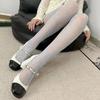 Women See Through Fishnet Mesh Pantyhose Stockings Aesthetic Elegant Hollowed Out Plant Flower Patterned Tights Leggings
