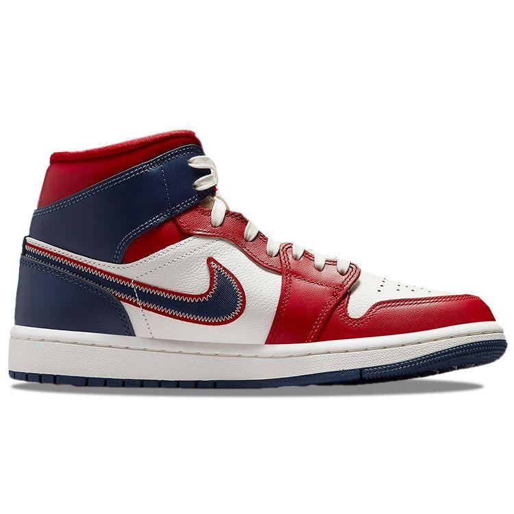 Air Jordan 1 Mid SE USA 2022 Women Sneakers Red Gym-Red Sail DQ7648-600