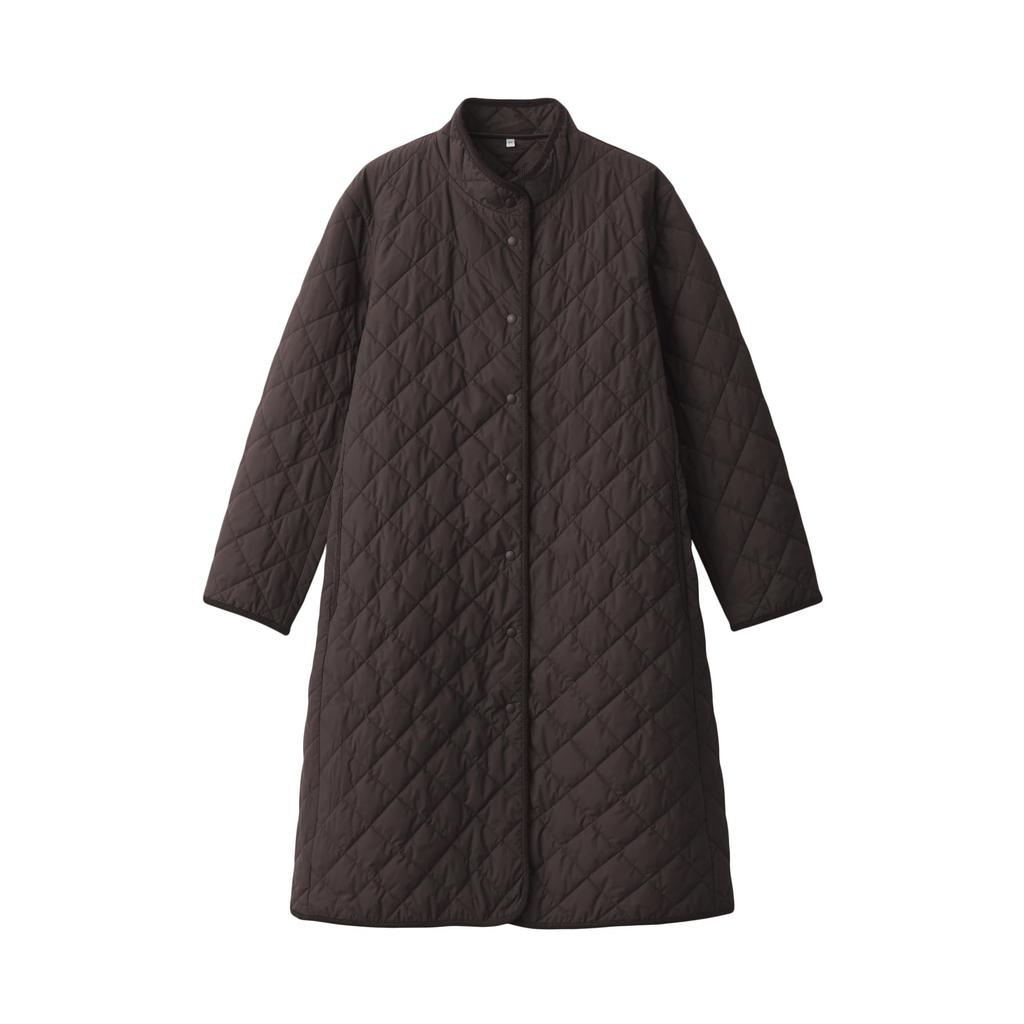 MUJI Washable Quilted Dark Size M Women's Coat, Brown, (BD0YVA4A)