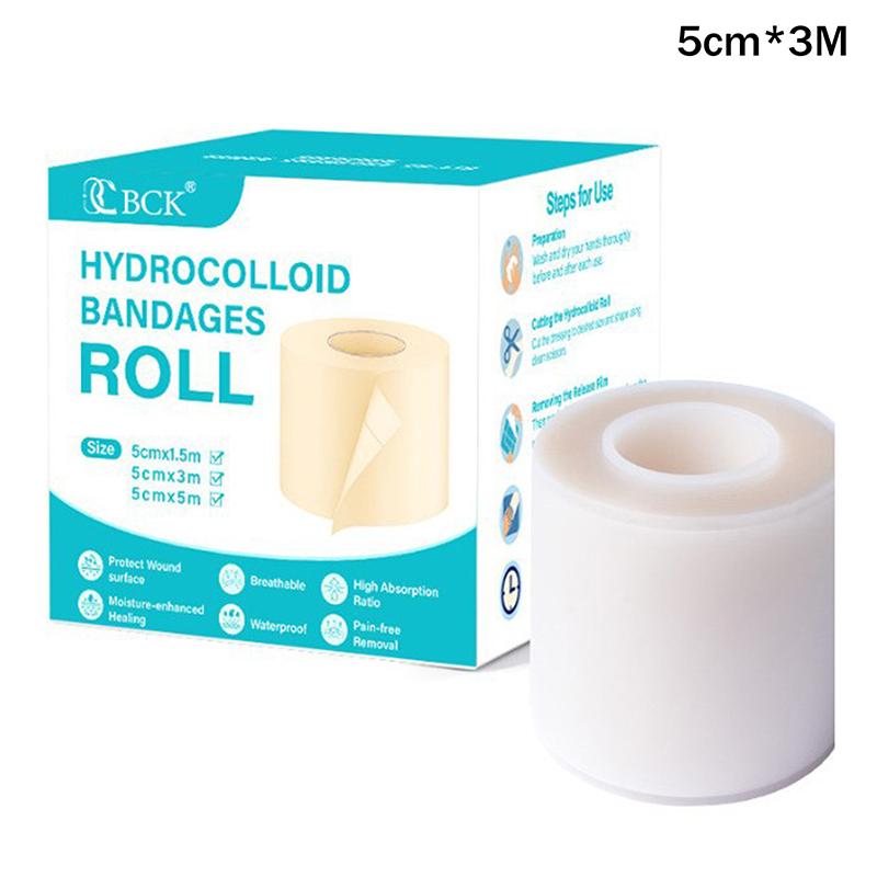 1 Rolle Ultra-dünne Hydrokolloid-Pflaster Wundpflaster Klebend Atmungsaktiv Wasserdicht Transparentes Pad Unterstützt die Wundheilung