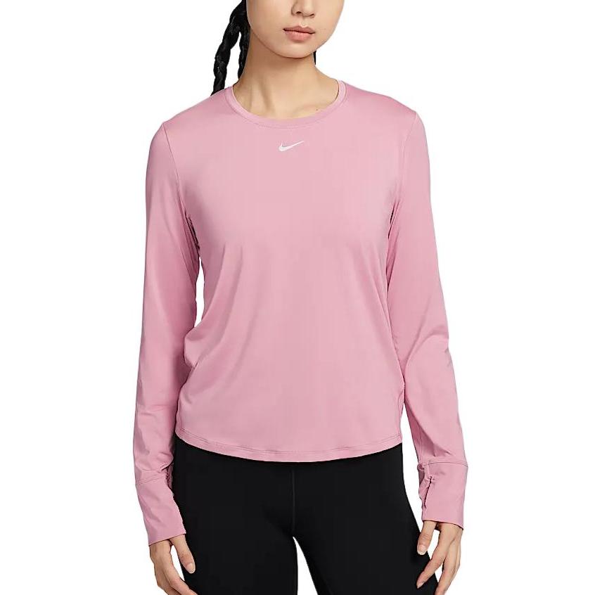 

Nike Dri-Fit One Classic Series Breathable Quick-Dry Solid Color Comfortable Soft Long Sleeve T-Shirt Women tops Pink FN2802699 XL
