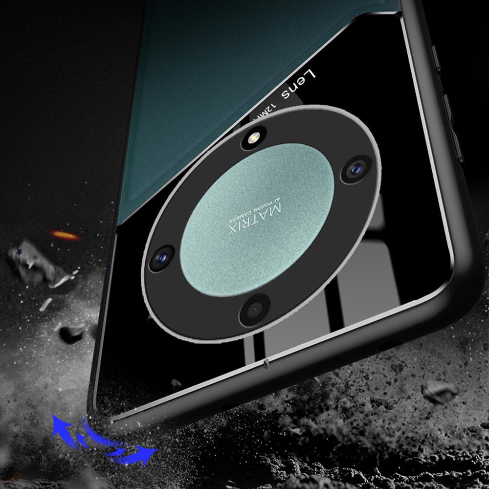 TPU+PC+PU Leather Phone Cover for Honor X9a 5G Slim Phone Case Support Magnetic Car Mount