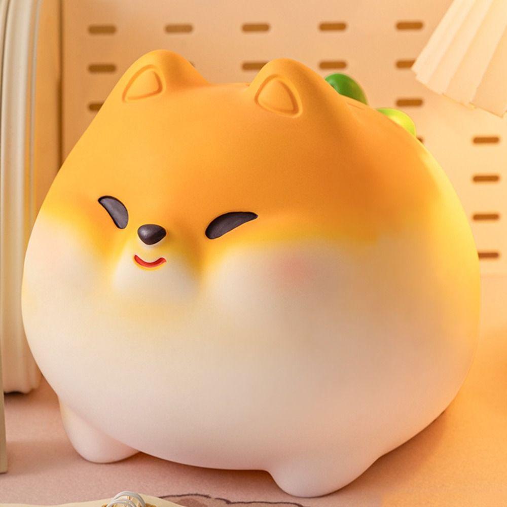 Animal Figurines Vinyl Cartoon Dog Money Box Large Capacity Resistant Fall Saving Box Funny Kawaii Piggy Bank Home Decoration