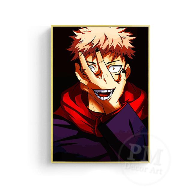 Japanese Anime Jujutsu Kaisen Poster Character Canvas Painting Print Cuadros Art Wall Modern Home Living Room Decoration