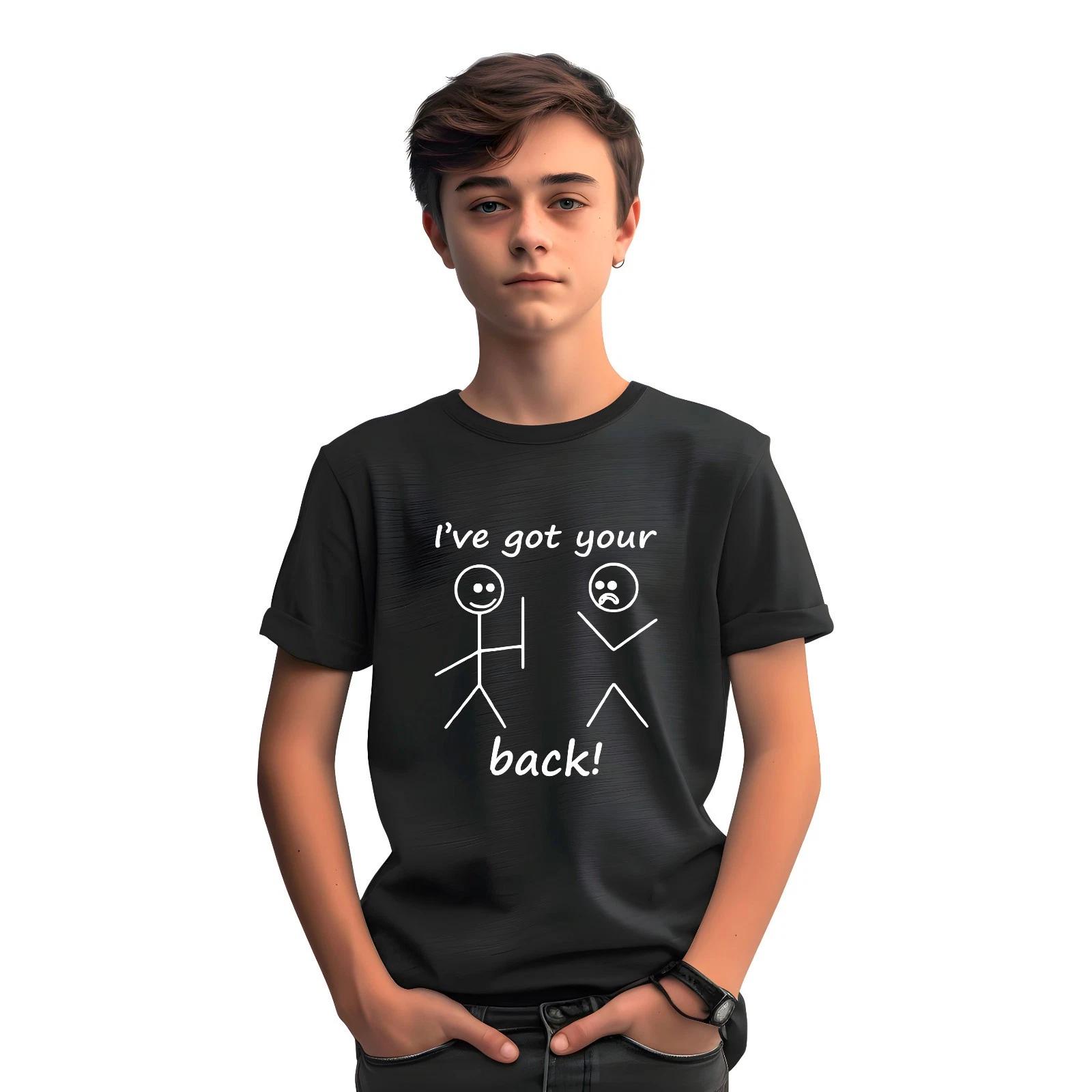 I ve Got Your Back T-Shirt, Printed Stick Man Funny Joke Gift Novelty Men s Tee 4XL