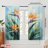 2pcs,2D Plane Printing Popular Curtain Panels Tropical Elegance Polyester Fabric (without Rod) Holiday for Bedroom, Living Room,