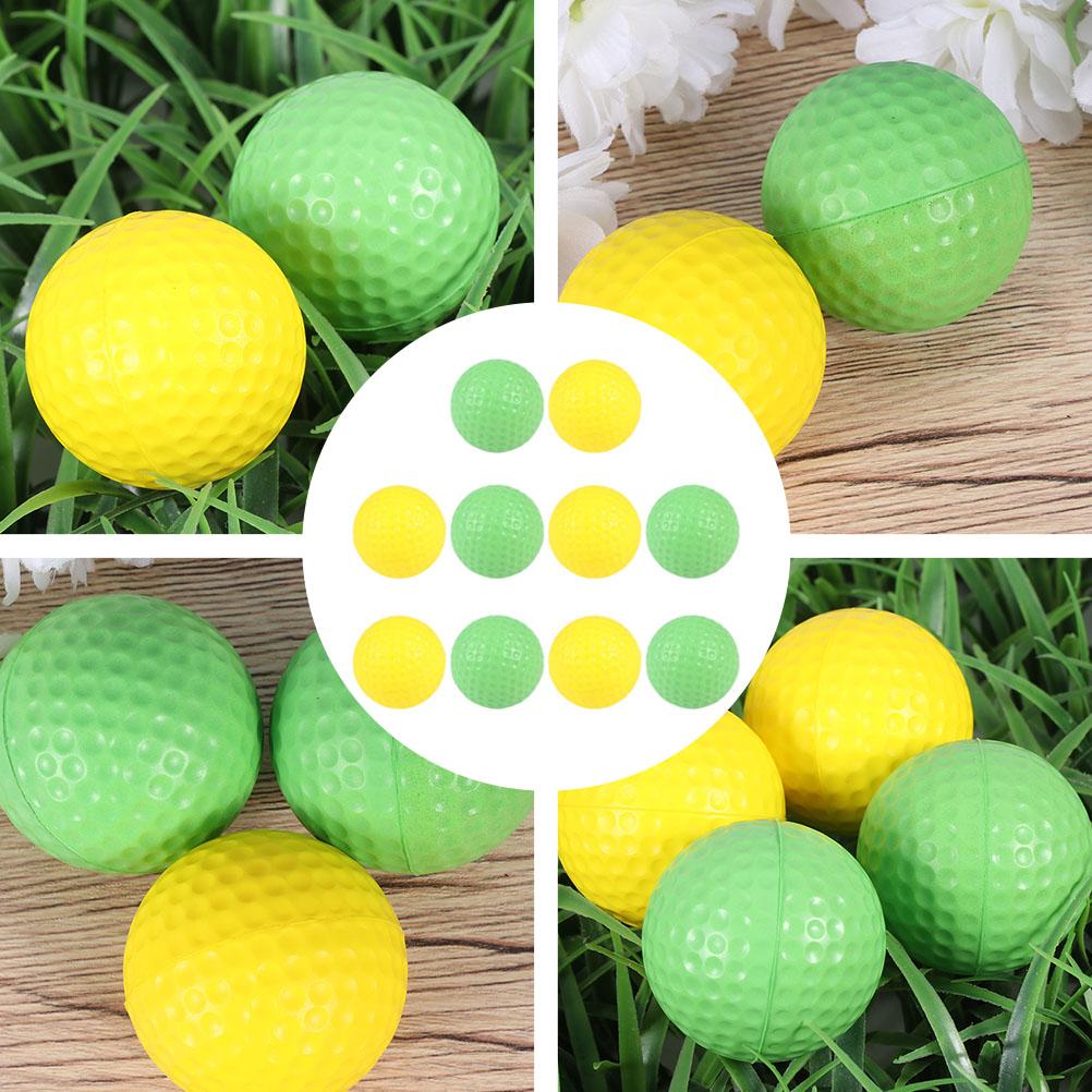 Cheap 10pcs Golf Balls PU Golf Practice Balls for Indoor Kids Outdoor