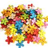 100 Pieces Multicolor 15x15mm 2 Holes Mixed Decorative Buttons Fit Sewing Crafts