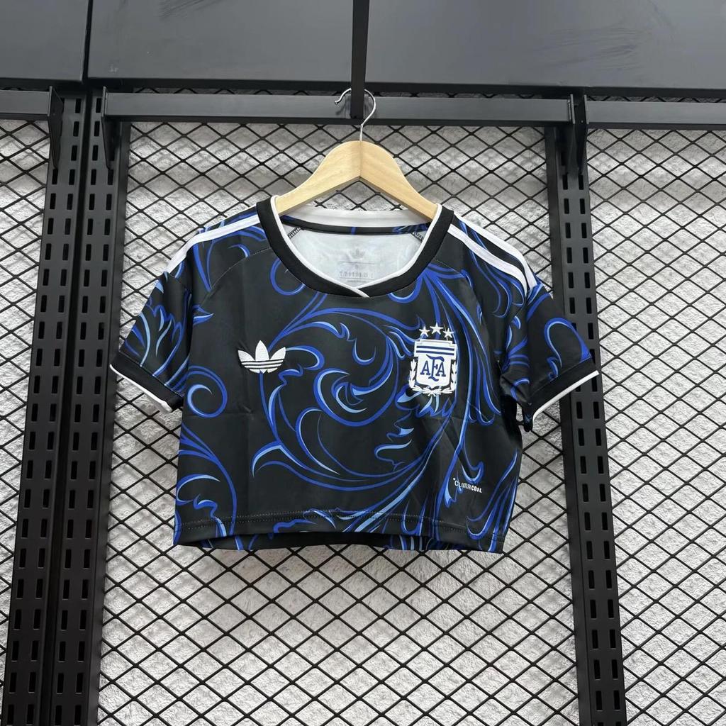Maglia Mondiali 2026 Donna Versione Fan stesso stile Maglia Calcio, stile corto, crop top