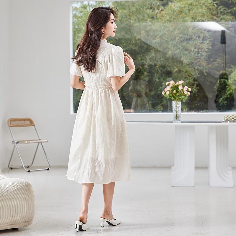 VICTORIA&VERA Women's New Chinese Style Midi Dress