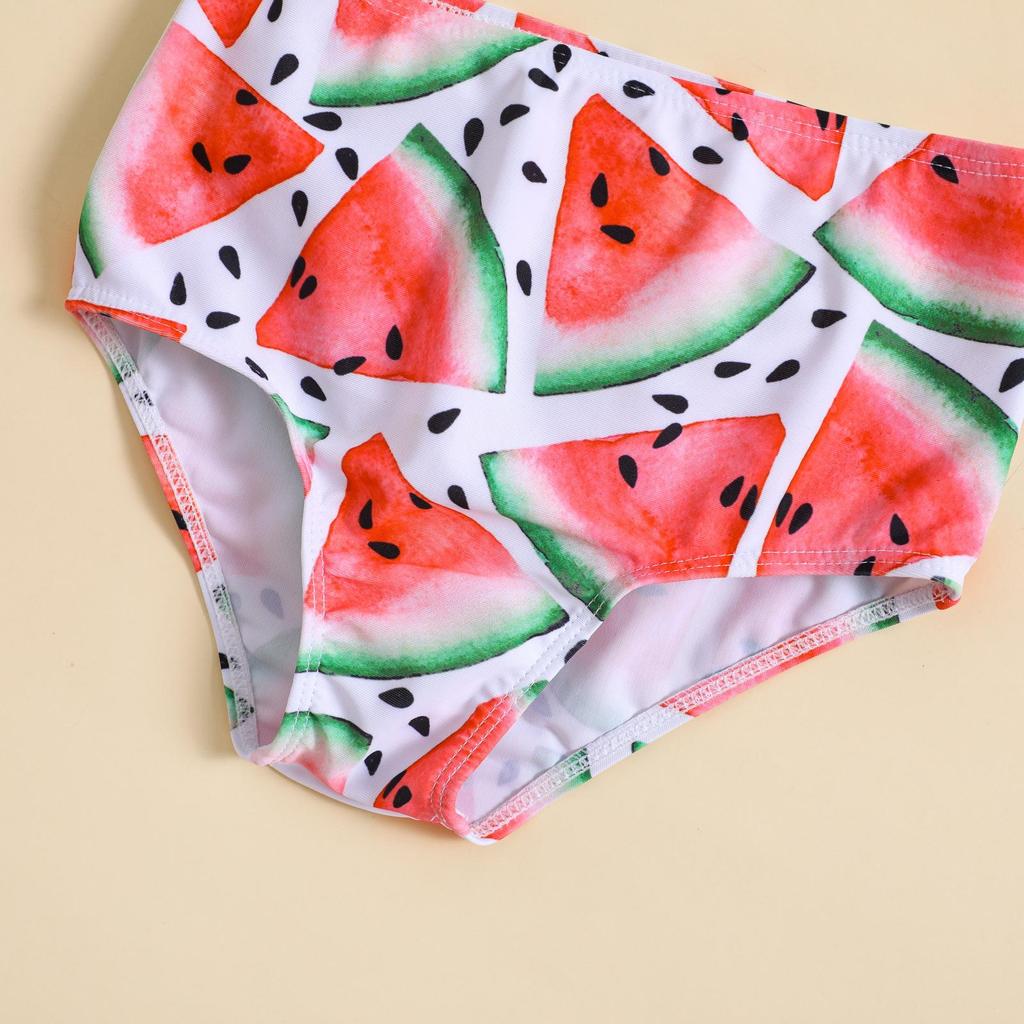 New Girls' One-Shoulder Bikini Swimsuit, Two-Piece Set, Cute Design