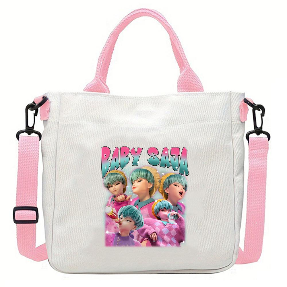 KPOPs Demons Hunters Anime Women Crossbody Bag Aesthetics Cartoon Shoulder Bags Fashion Cosplay Messenger Girls Gift S Kid Friendly Entertaining Fun