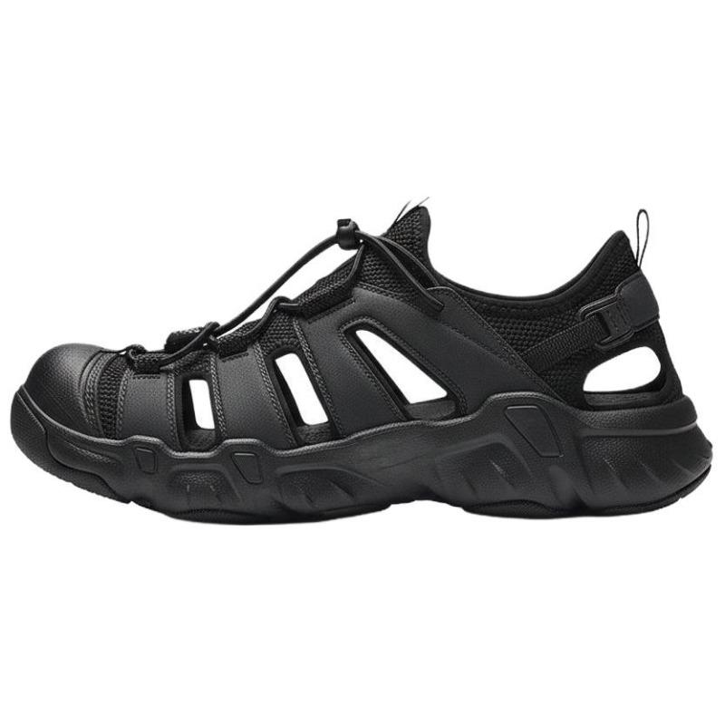 Anta Tanchuan women water shoes basic black textile synthetic leather soft sole breathable lightweight non-slip 922626656-2 35.5
