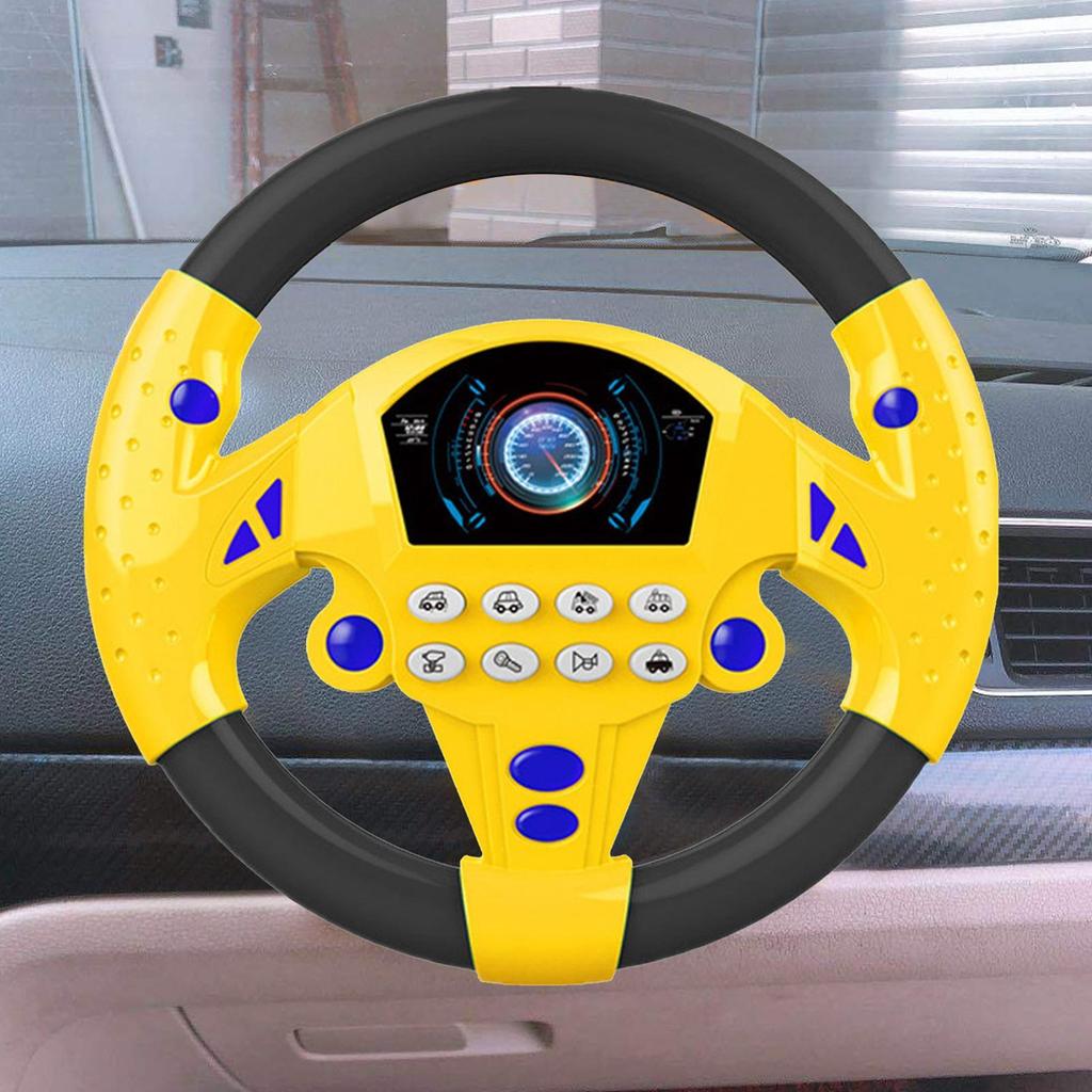 Fun Creative Car Steering Toys Steering Wheel Toy Creative Children's Education Toy With Sound And Light Early Education Toys