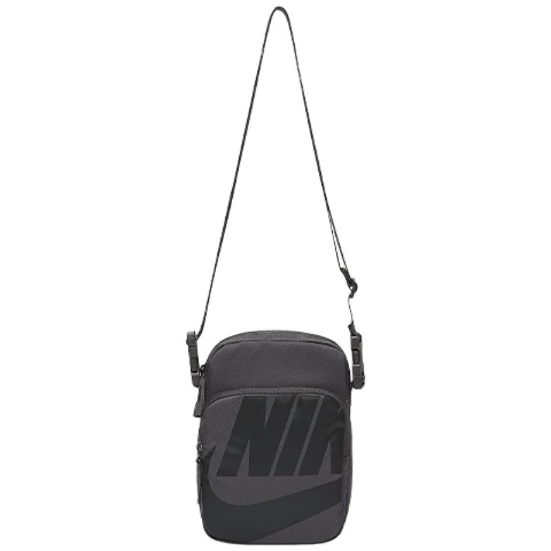 Nike Polyester Shoulder Bag, Crossbody Bag Unisex Black Gray Casual BA6344-082