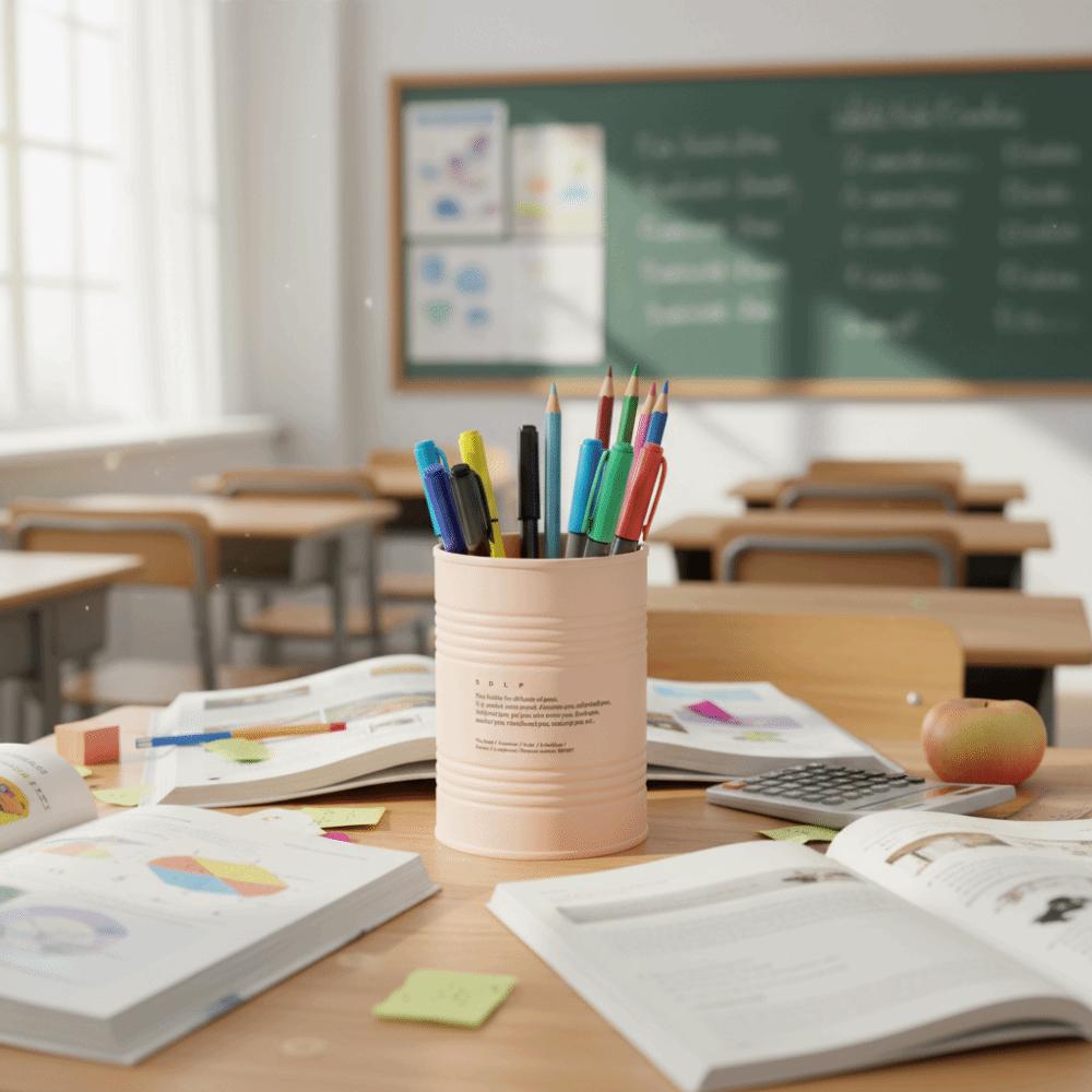 Creative Design Pen Holder Simple Design Multifunctional Storage Teacher Gifts