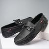 fashion Leather Men Casual Shoes Luxury Brand 2024 Mens Loafers Moccasins Breathable Slip on Black Driving Shoes Plus Size Dress Shoes