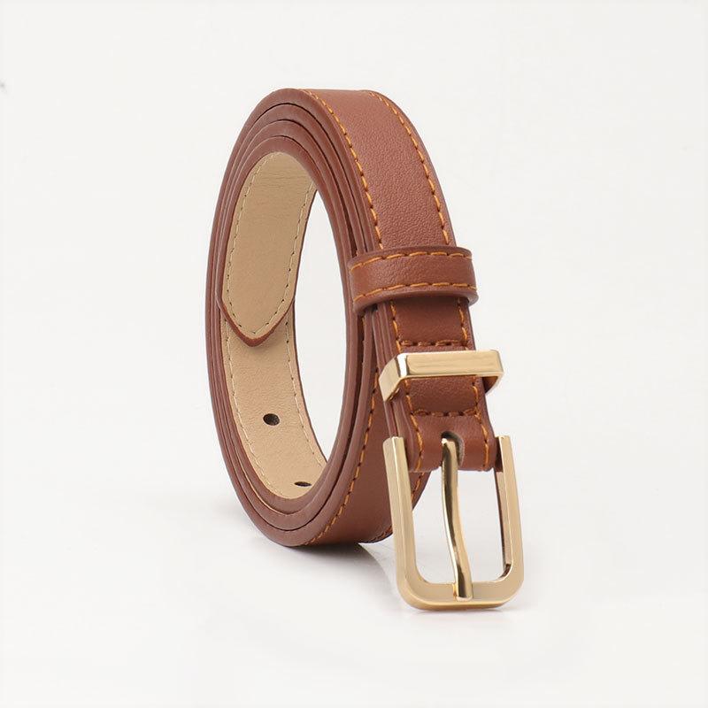 Women's belt New fashion casual belt Women's, versatile high-end simple ins style with jeans belt