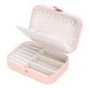 Portable Jewelry Box Jewelry Organizer Display Travel Jewelry Case Boxes Button Leather Storage Zipper Jewelers Joyero