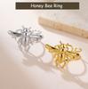 Cazador Stainless Steel Honeybee Adjustable Rings for Women Gold Plated Finger Rings Insect Jewelry Birthday Gift Wholesale 2026