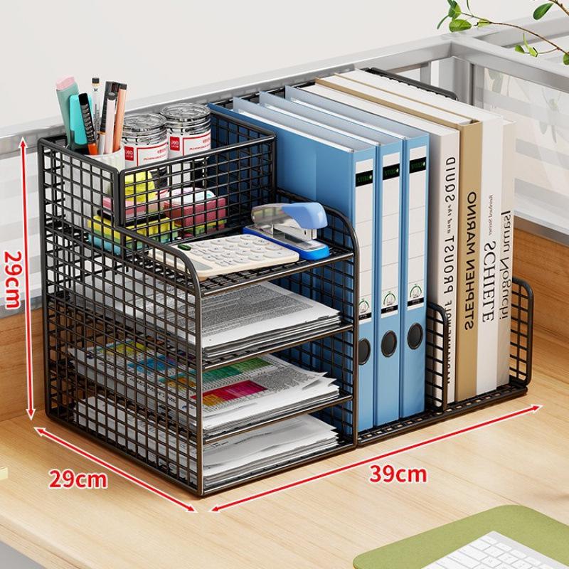 A4 File Organizer Box - Office Desk Storage & Bookshelf Folder System