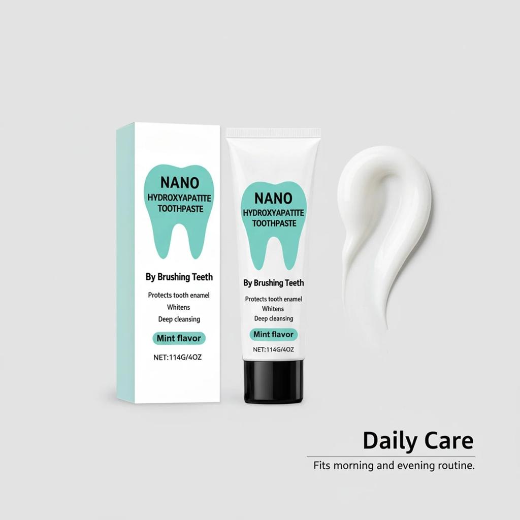 Nano Hydroxyapatite Toothpaste Removing Yellow Teeth Cleaning Tooth Stain Lasting Fresh Oral Minty Fresh Oral Care Toothpaste