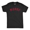Mens Merry T Shirt Funny Cute Xmas Spirit Cheer Lovers Tee for Guys