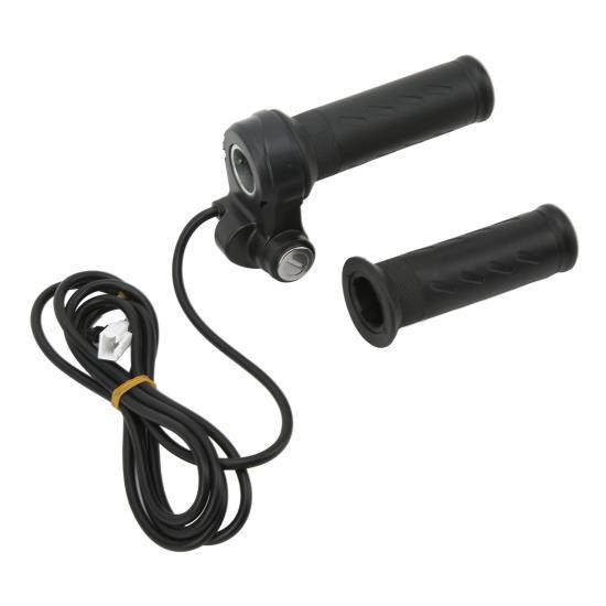 Elektrischer Fahrrad-Roller-Drehgasgriff 5 Drähte Fahrradmodifizierter Geschwindigkeitsregler-Griffgriff mit Schlüsseln für 22,5-mm-Lenker