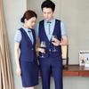 Chinese Style Unisex Service Uniform Vest Set