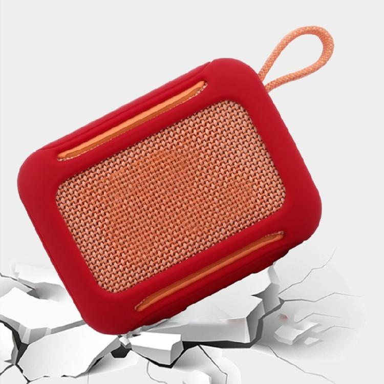 Thin Silicone Shell for Go5 Outdoor Speaker AntiScratch Case Soft Housing Sleeve Strap Hole for Attaching to Backpacks