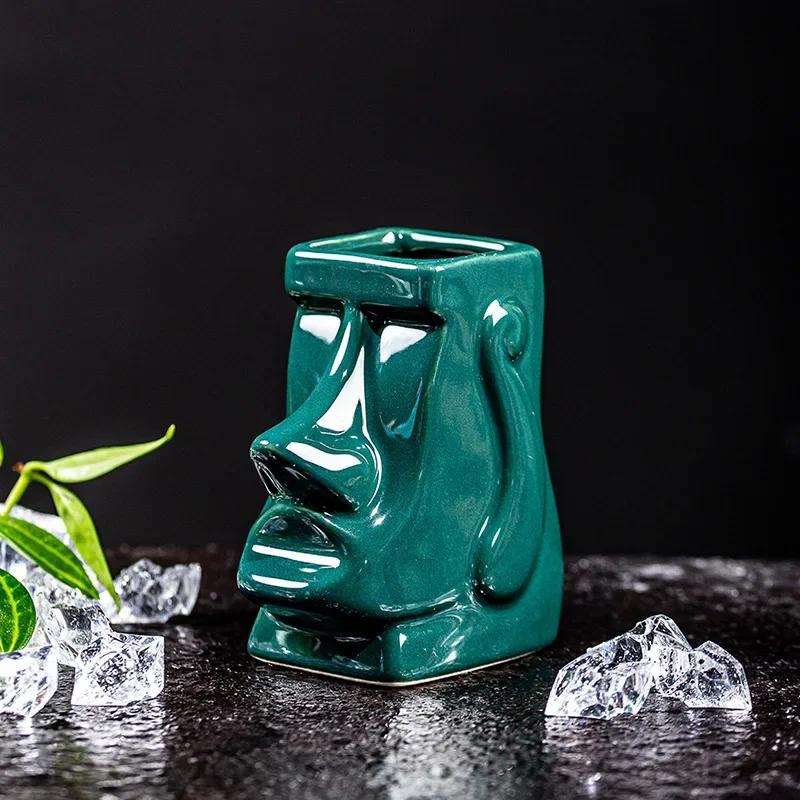 

100 мл кружка Tiki керамическая коктейльная чашка в гавайском стиле креативные чашки Tiki для домашнего декора креативная забавная кружка кружка для пива роскошные подарки 100ml