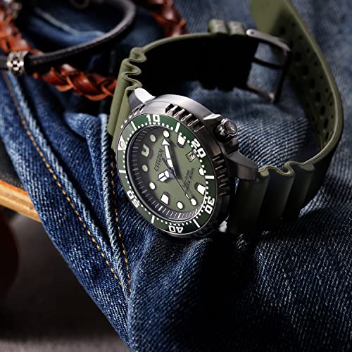 Citizen Promaster BN0157-11X Men's Khaki Watch, 200m Water Resistant, Solar Powered