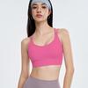 Women's Shockproof Sports Bra - Stylish Back Yoga Vest with Fixed Cup for Pilates and Fitness