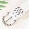 Studded Belt Leather Belt Metal Rivets Belt Pyramids Studs Belt Unisex Fashion Studded Accessory for Jeans Pants