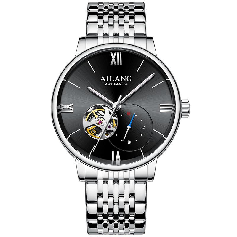 Neue Herrenuhr, vollautomatische mechanische Uhr, echte Schweizer Freizeituhr