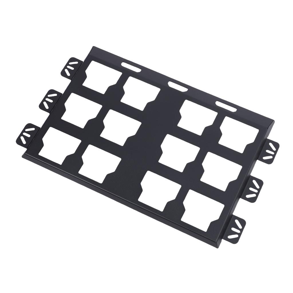 Płyta Montażowa Skrzynki Narzędziowej Stop Aluminium Podstawa do Montażu Ściennego lub Podłogowego Skrzynki Narzędziowej do Organizacji Czarna